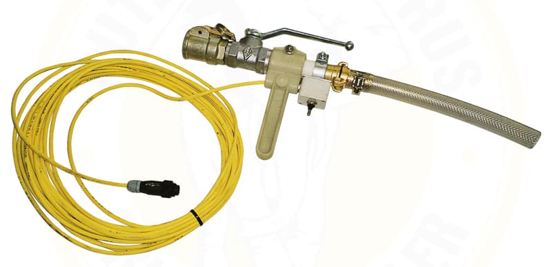 Инструмент для заполнения кромок с шаровым краном, поворотной муфтой М 25–40, согласно рисунку, кабель дистанционного управления 20 м (для MP + Sprayboy)